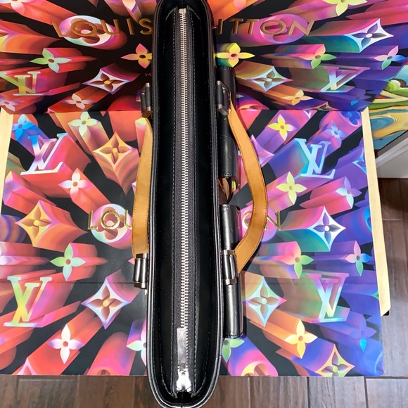 🛑SOLD🛑💻💼🤵‍♂️Authentic Rare Louis Vuitton Mat Vernis Stockton Tote Bag - Picture 6 of 16